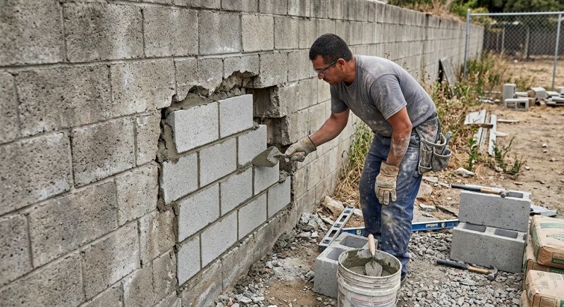 Block Wall Repair in Chester, NJ