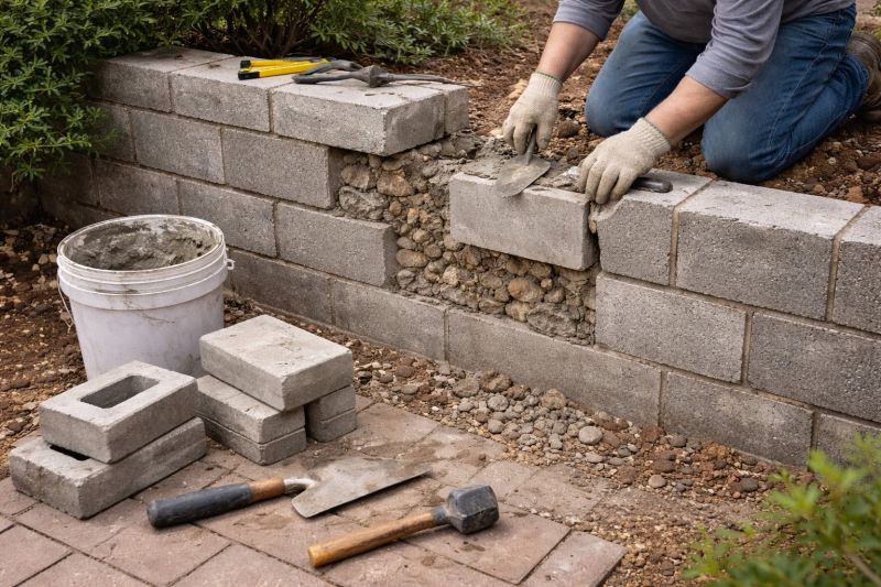 Block Wall Repair in Middlesex County, NJ