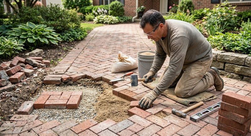 Brick Driveway Repair in Middlesex County, NJ