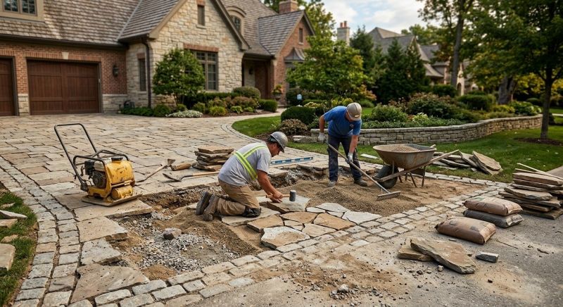 Brick Driveway Repair in Middlesex County, NJ