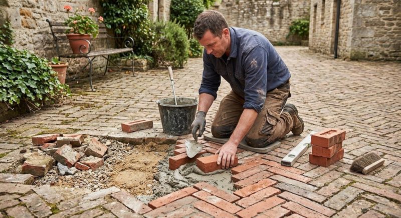 Brick Flatwork Repair in Bedminster, NJ