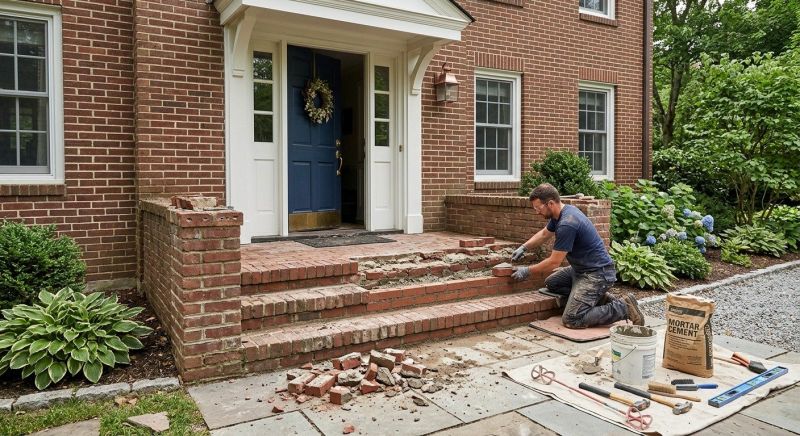 Brick Flatwork Repair in Hopewell, NJ
