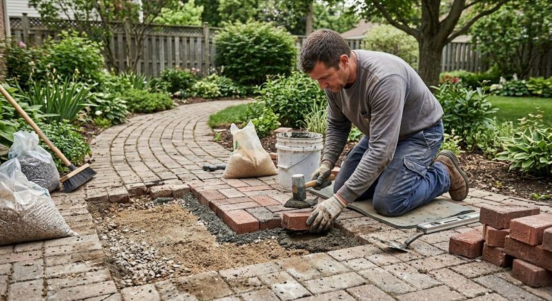 Brick Pathway Repair in Middlesex County, NJ