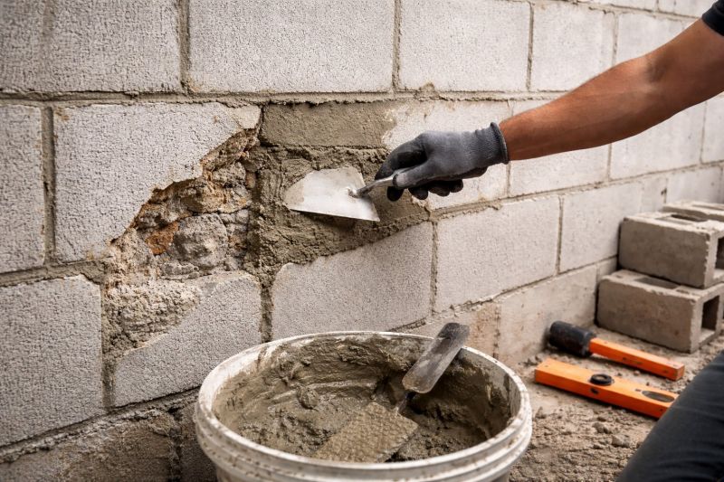 Cinder Block Wall Repair in Irvington, NJ