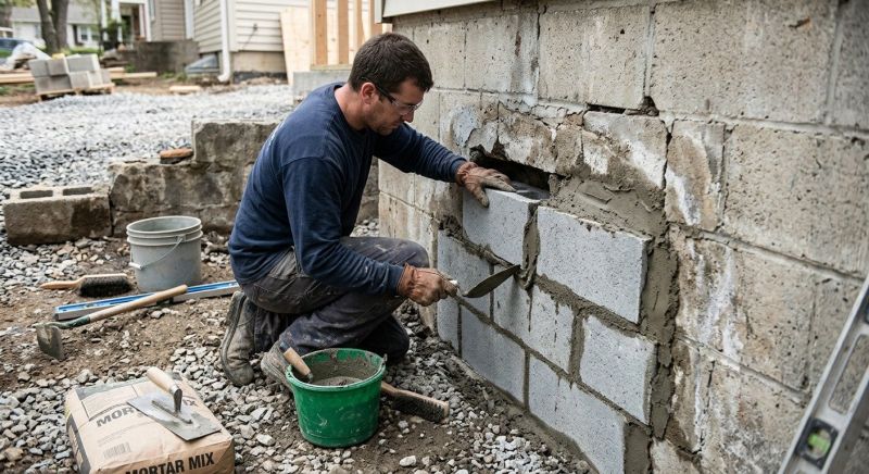 Concrete Block Repair in East Brunswick, NJ