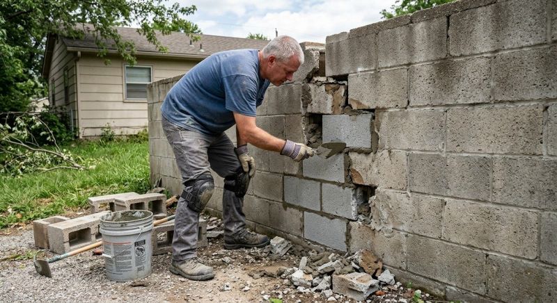 Concrete Block Repair in High Bridge, NJ