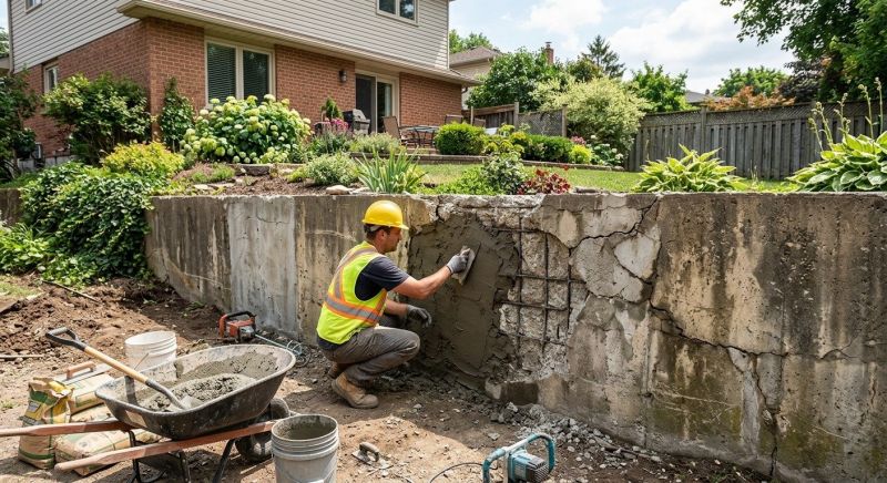 Retaining Wall Repair in Middlesex County, NJ