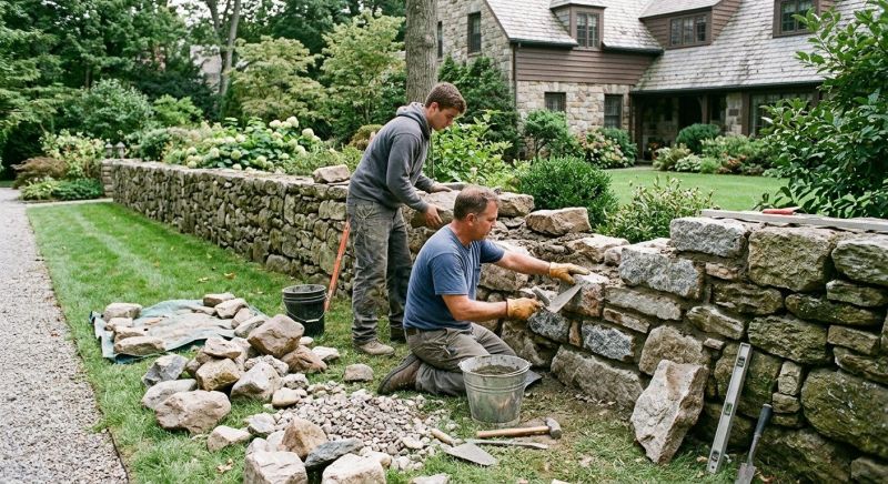 Rock Wall Repair in Middlesex County, NJ