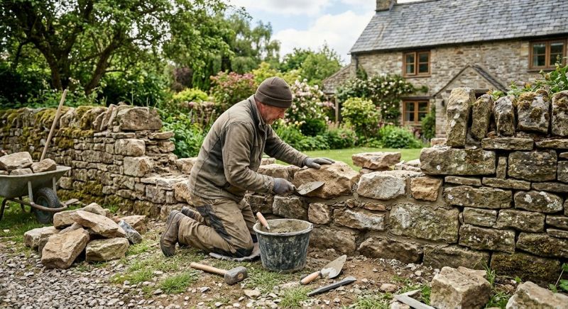 Stone Wall Repair in Basking Ridge, NJ